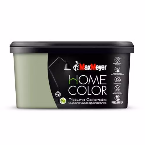 MaxMeyer Idropittura Superlavabile Oliva 2,5L Finitura Opaca Interni