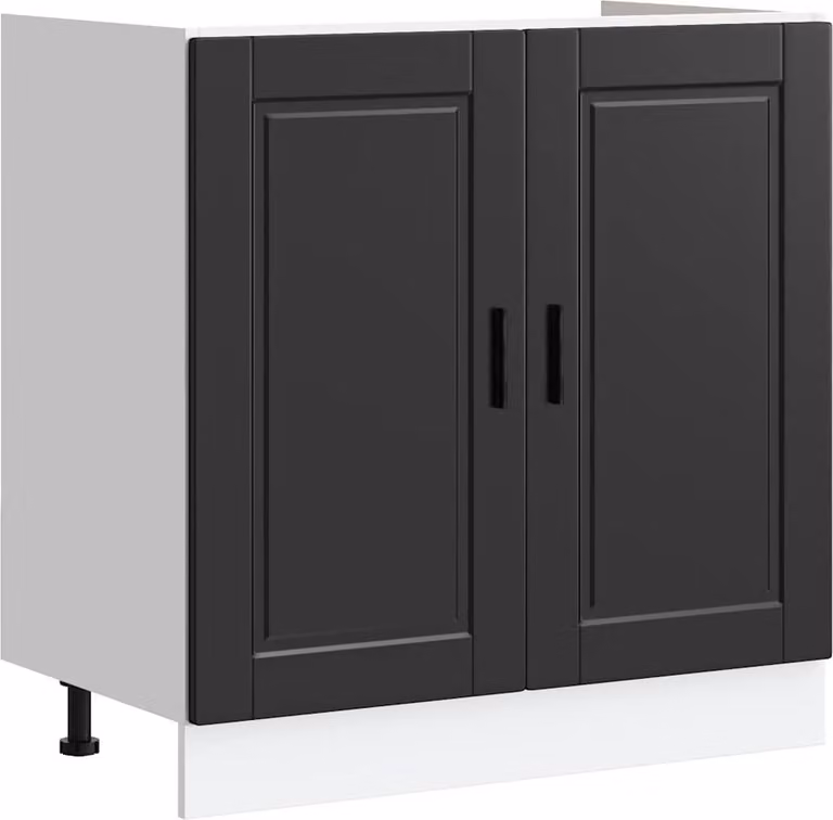 Mobile base lavello Porto Nero 80x46x81,5cm Legno Multistrato