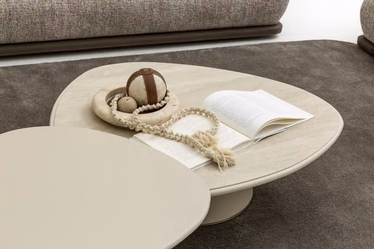 Designer Couchtisch Set 2x Tische Holz modern Design 2tlg für Keramik Wohnzimmer