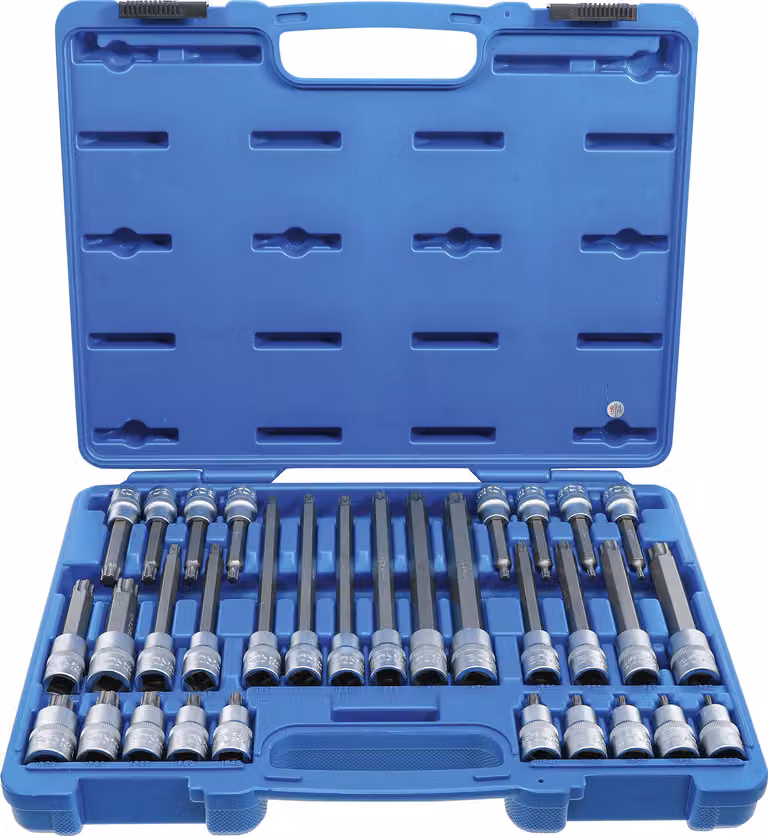 Set di bussole BGS con attacco quadro 12,5 mm (1/2") profilo TP (per Torx Plus) TP20 - TP70 32 pezzi - 5190