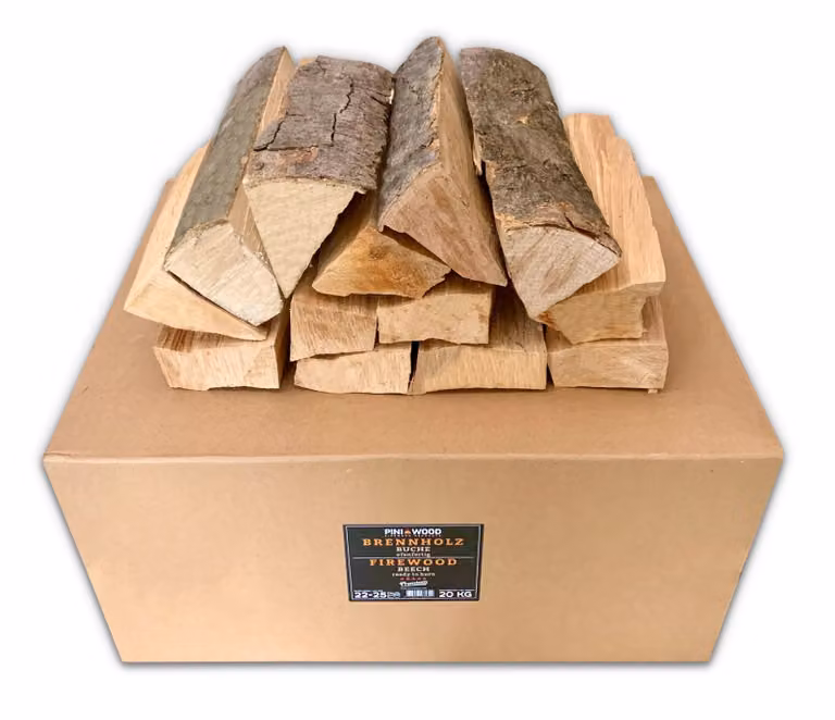 PINI 20 kg legna da ardere pronta per il forno faggio 25 cm per caminetto barbecue focolare forno pizza Affumicatore