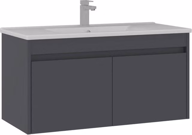 Mobile lavabo "Side 100 v3" - 100 x 45 x 52 cm - Antracite opaco