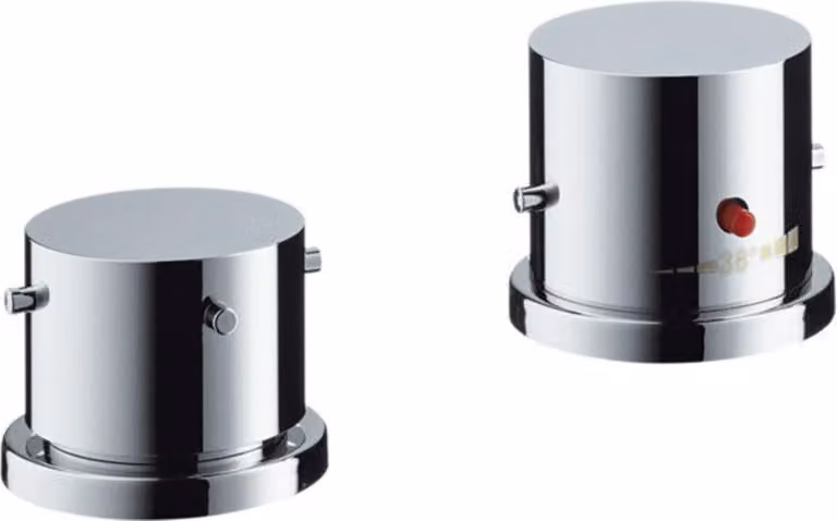 hansgrohe AXOR Starck Thermostat de jante de baignoire 2 trous DN15, 10480000, 10480000