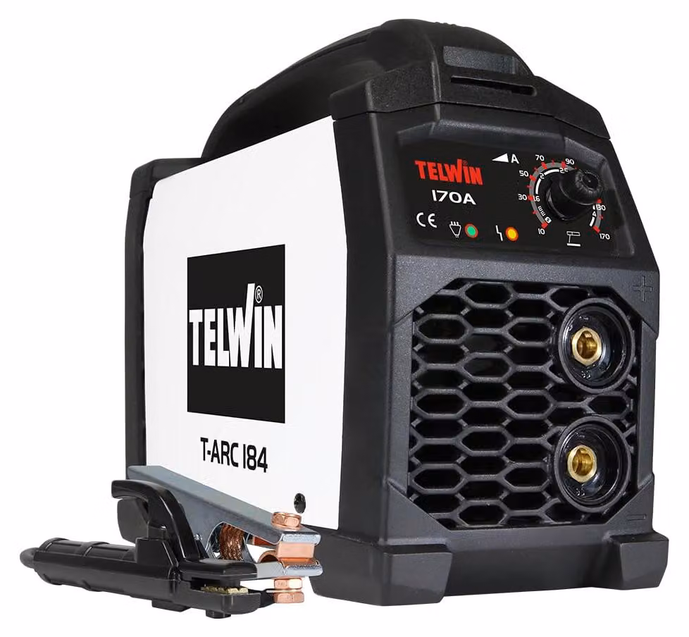 Telwin T-Arc 184: saldatrice inverter da 170A per saldatura MMA con elettrodo – saldatrice portatile