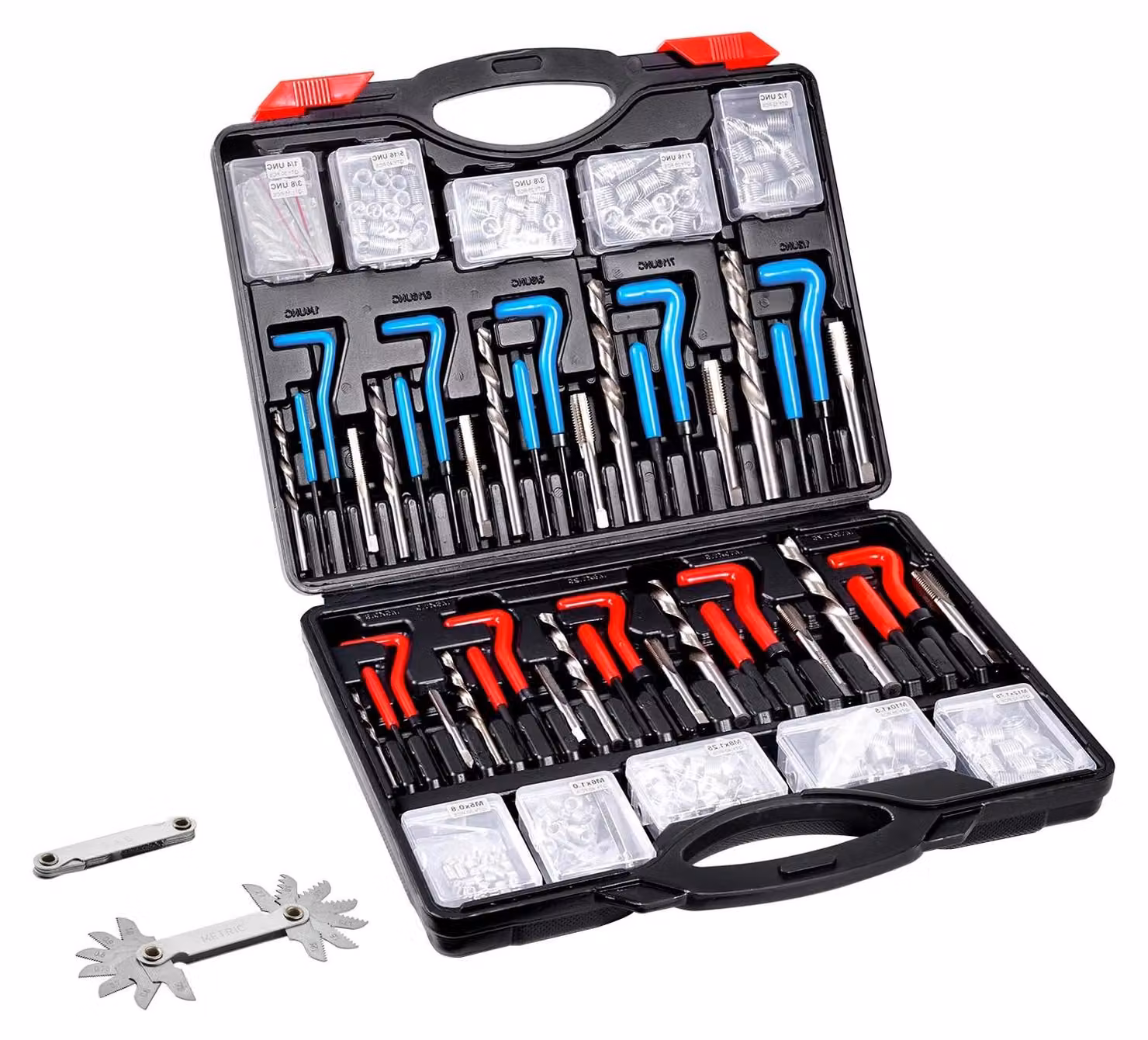 Kit di riparazione per cavi con 338 componenti, adatto a diverse dimensioni