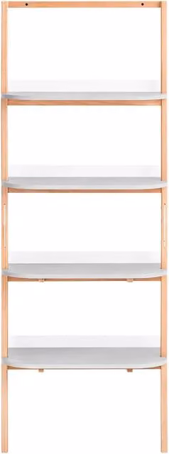 SoBuy Libreria multifunzionale Scaffale a scala con 4 ripiani Scaffale da parete Portaoggetti salvaspazio Grigio 65x39x169 cm HSTR02-HG