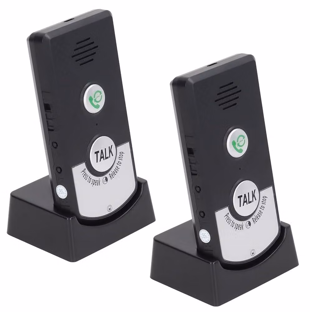 Interfono wireless per uso domestico, a due vie, con una portata di 1000 metri e dotato di spia luminosa
