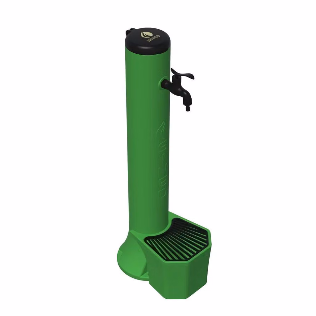 Kit Tritone Fontana Sined per Esterno con Secchiello da 5 Litri in Polietilene Verde – 2