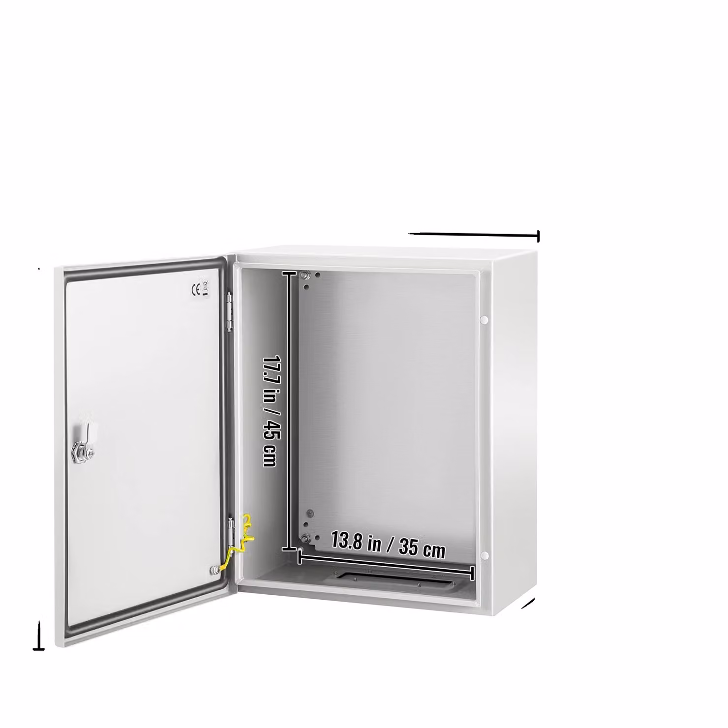 Alloggiamento elettrico, struttura in acciaio, impermeabile secondo IP66, 50 x 40 x 25 cm