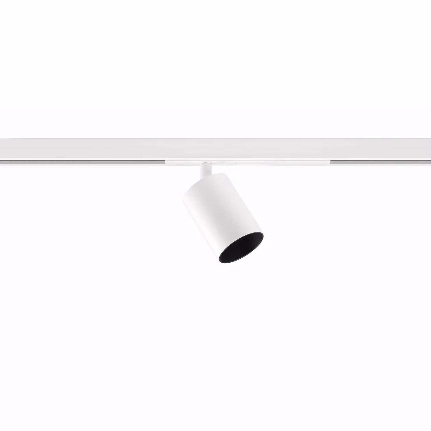 Ivela Faretto da binario Microperfetto, bianco DALI 48 V 30° 3.000 K dimmerabile, Bianco / Opale, Corridoio, Alluminio, Moderno