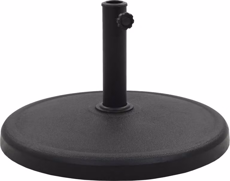 Maison Exclusive - Base per ombrellone, rotonda, 19 kg, colore nero, realizzata in resina