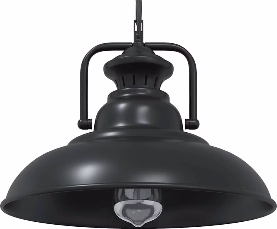 Lampada a Sospensione E27 Nero Ø31 cm in Metallo