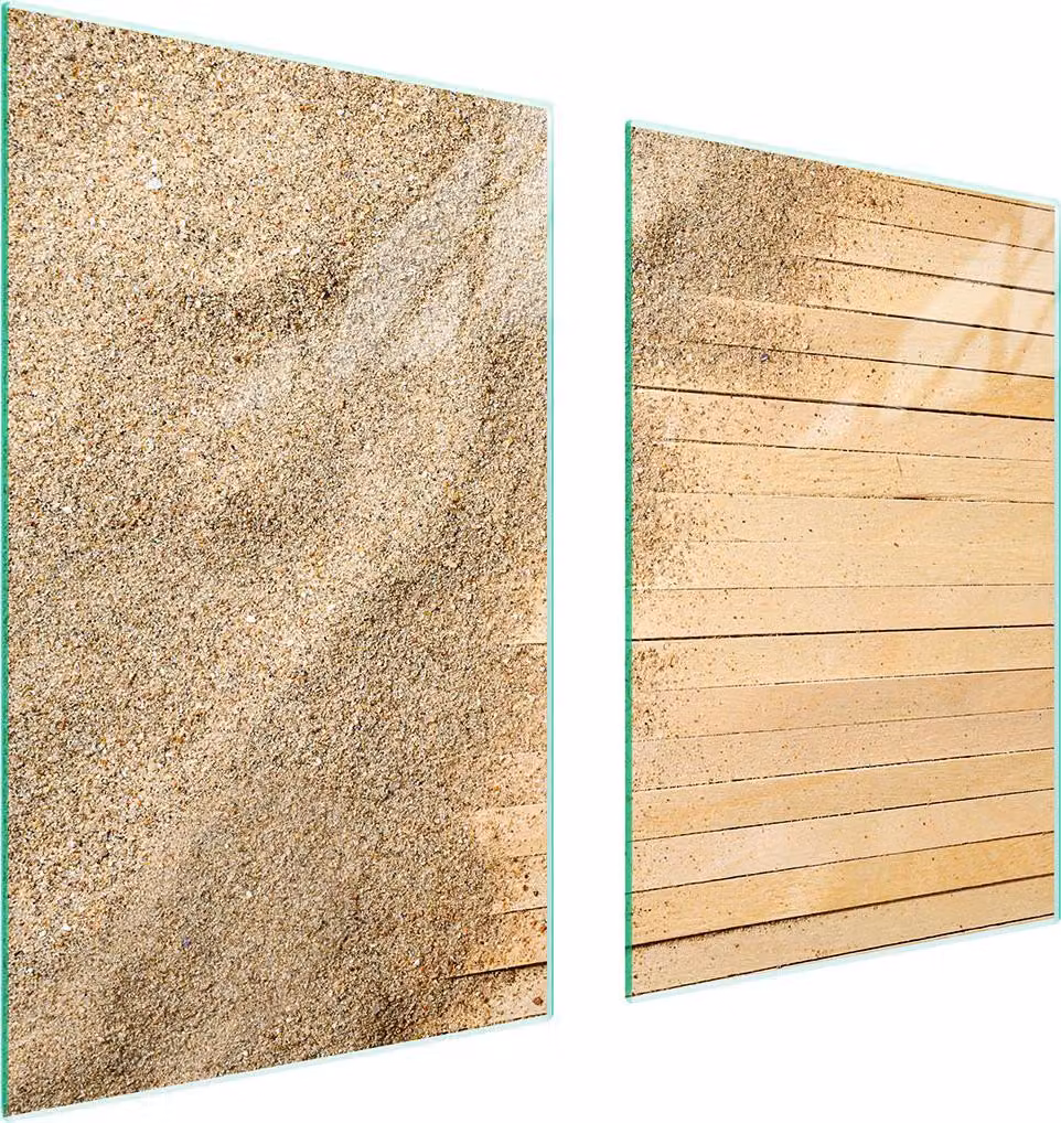 Pannello Di Protezione In Vetro Per Cucina 65X52 Sabbia