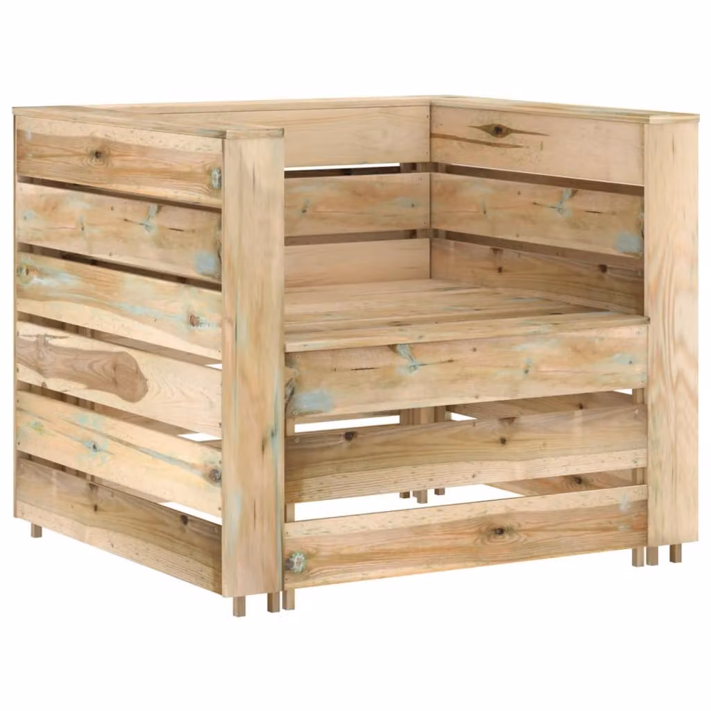 Maison Exclusive - Set da giardino a 2 pezzi realizzato con pallet in legno di pino trattato