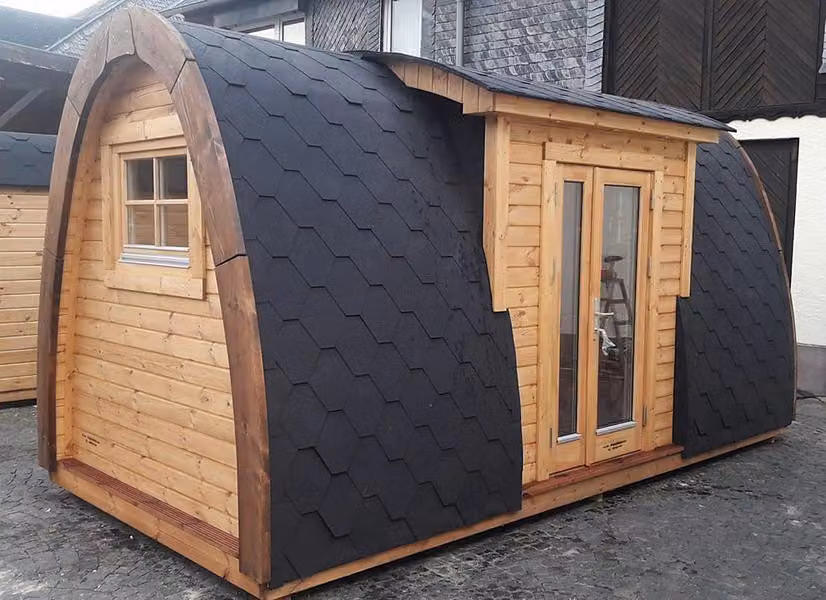 Camping Haus Wochenendhaus Gartenhaus Hütte Holzhütte Schwedenhütte