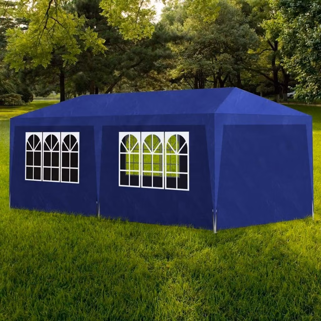 The Living Store Partyzelt 3x6 m Blau