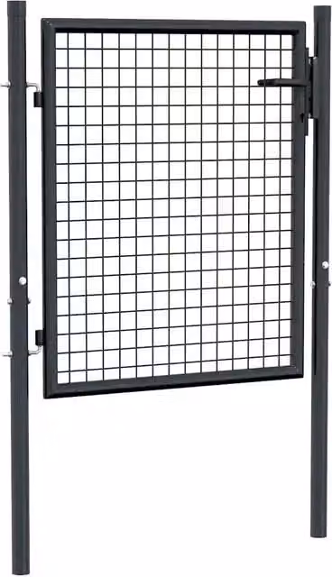 Cancello da giardino a battente in rete di acciaio zincato grigio antracite L: 100 cm, H: 75 cm
