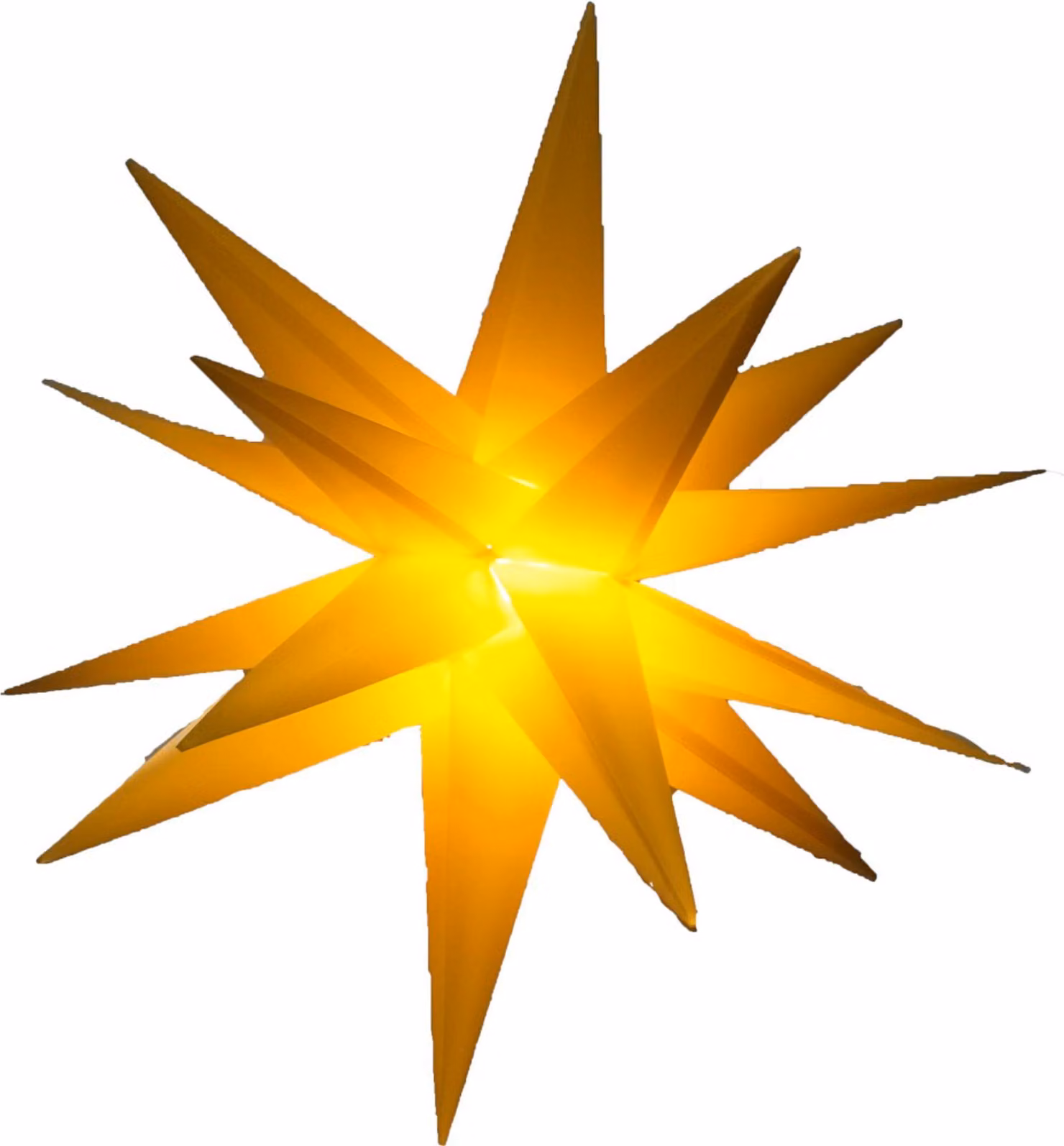 FHS Stella LED KS giallo, Ø 35cm 1 LED ww, T6/18 ore, IP44