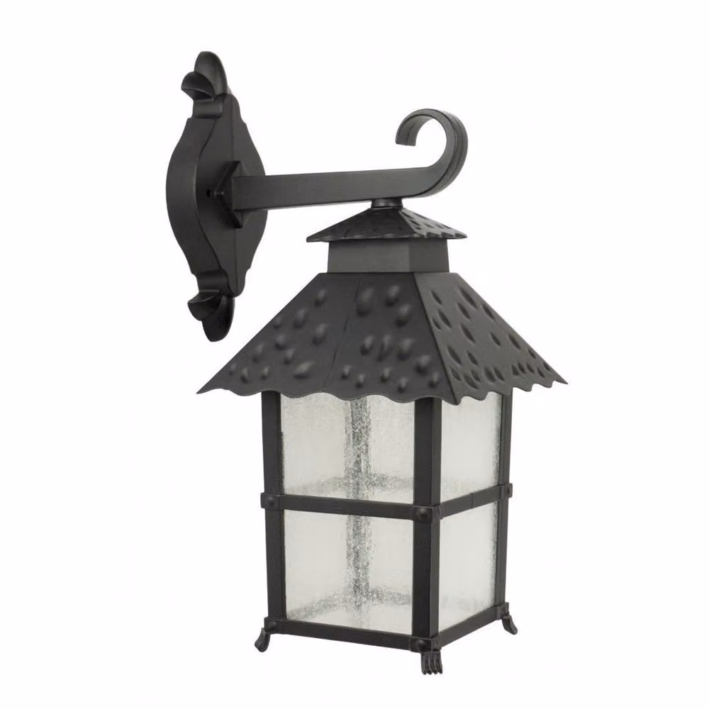 Applique da esterno CADIZ nera 1xE27x60W in alluminio, dimensioni: 41x18,5x23,5 cm, IP43, SU-MA