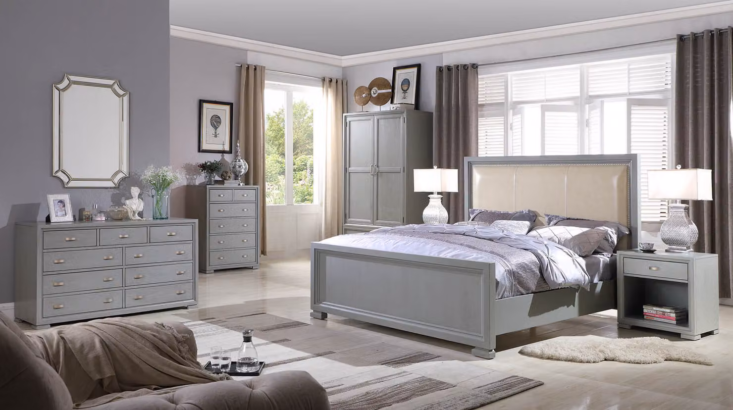 Bett Polster Design Luxus Doppel Hotel Betten Schlaf Zimmer Holz 180x200cm