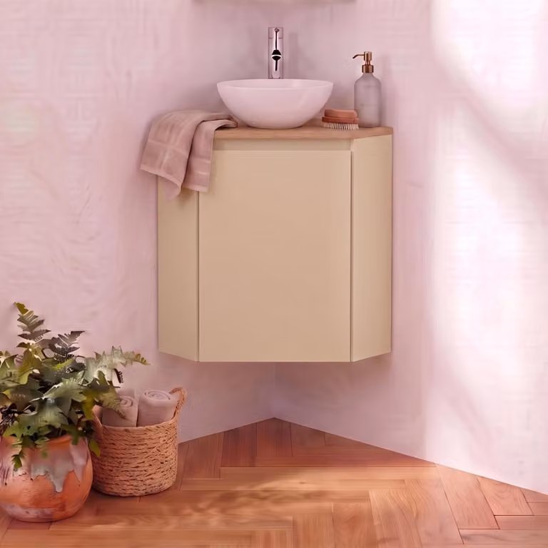 Mobile lavamani ad angolo con lavabo SORRENTO