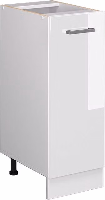Armadio dispensa da cucina R-Line Vicco Bianco lucido, L: 30 cm, H: 81,6 cm, P: 46 cm – 1