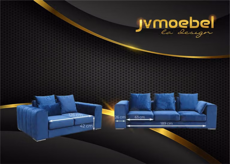 Sofagarnitur Big Set 32 Sitzer Textil Sofa Couch Wohnzimmer Garnitur Design