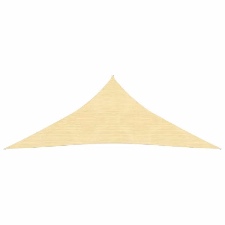 The Living Store Tenda da sole 160 g/m² Beige 4x4x4 m HDPE