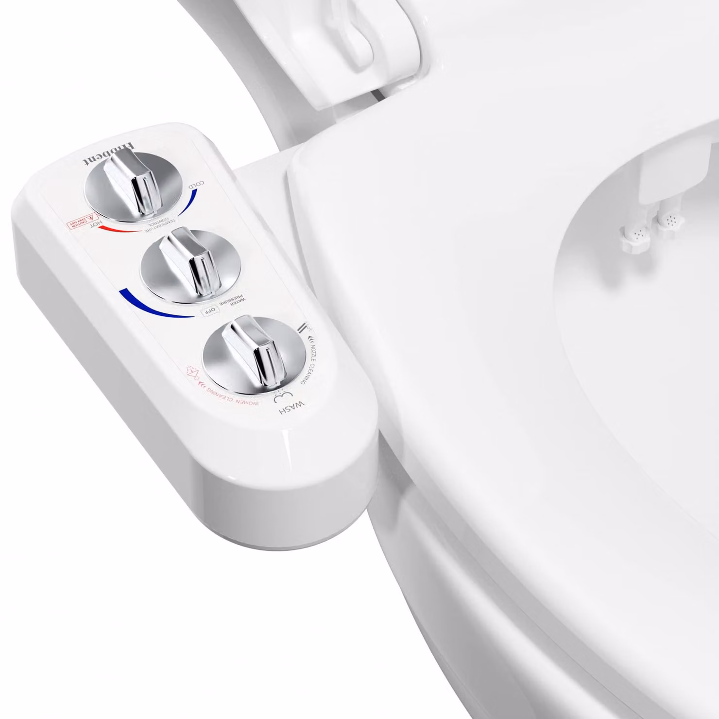 WC con bidet integrato, dotato di doppi getti, alimentazione a acqua fredda/calda e funzione di autopulizia