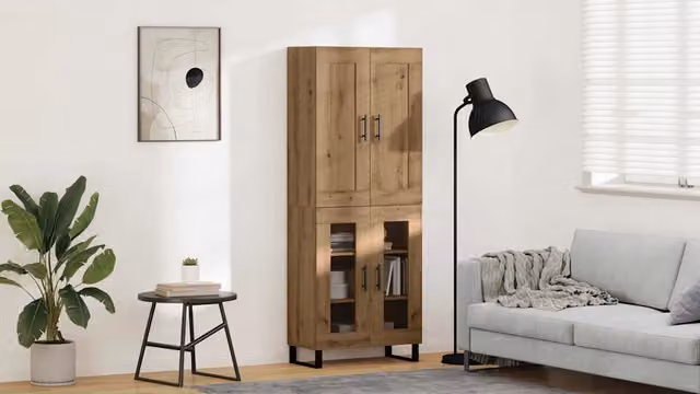 Credenza-Buffet-Armadio da cucina Rovere artigianale 69,5 x 34 x 180 cm 785168