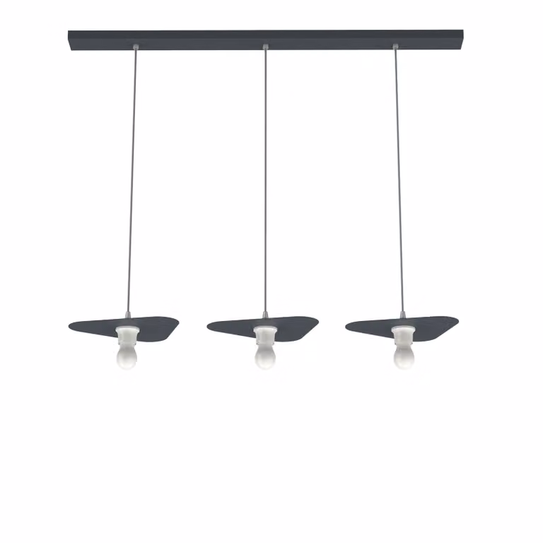Lampada A Sospensione Cloud Lineare A 3 Luci, Monocolore Opaca