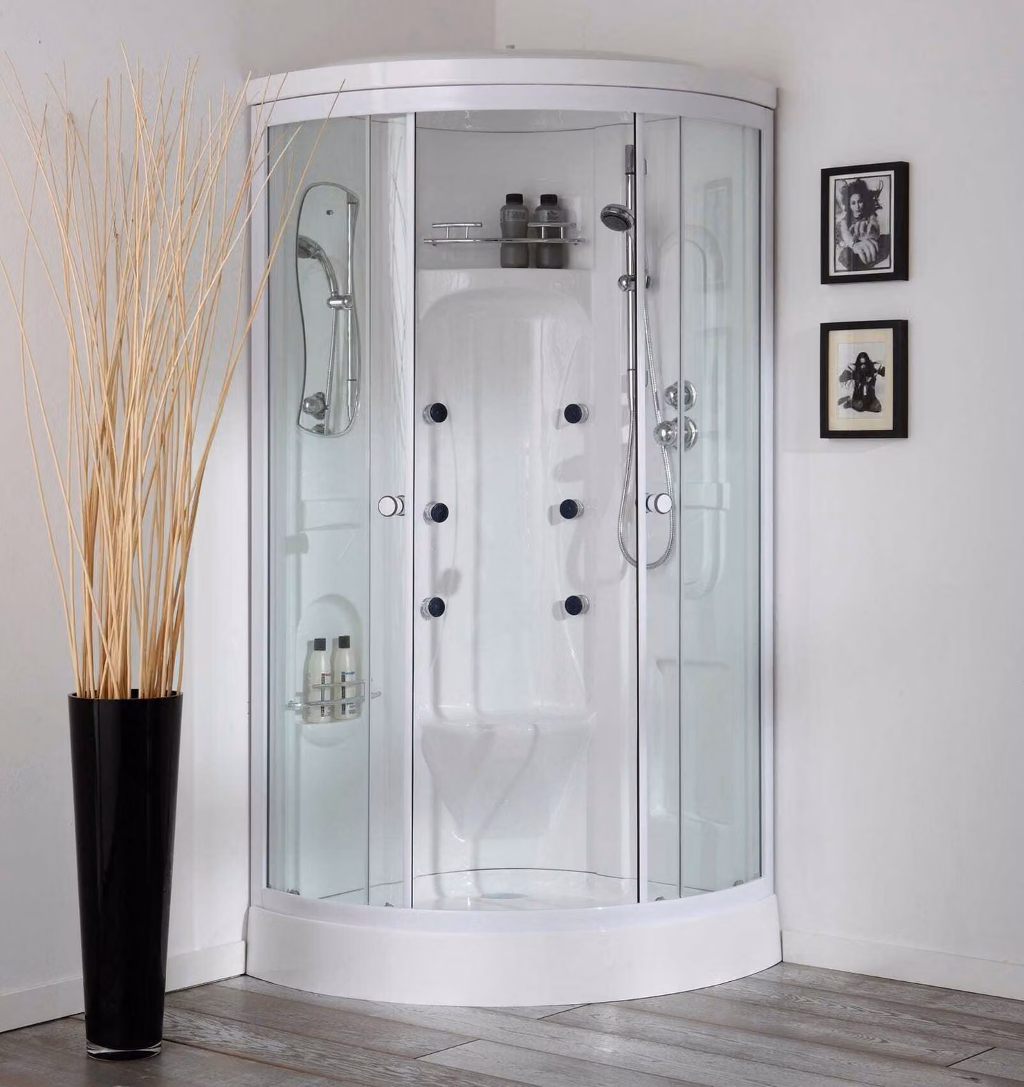 Cabina doccia 90x90 con idromassaggio e bagno turco | Vesuvio