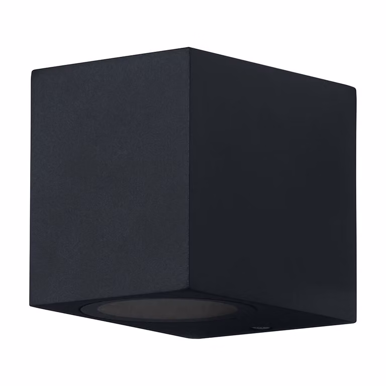 LEDVANCE ENDURA Classic Square Down lampada da parete per esterni, nera, base GU10 (max 35W), può essere dotata di lampada singola o intelligente, versione con apparecchio down o up/down, classe di protezione IP44