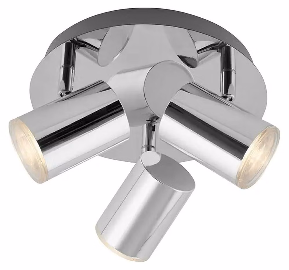 Lampada da bagno a LED faretto IP44 GU10 IP44 W cromo metallo-plastica Briloner