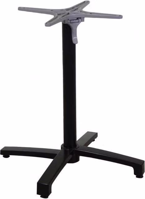 Base tavolo ribaltabile Lucas VACCHETTI in alluminio nero L/P/H: 52 x 52 x 72 cm