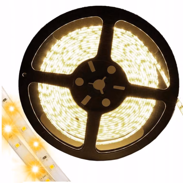 Striscia LED da 240W a 12V per bagno, 9,6W/metro, grado di protezione IP63, luce bianca neutra, rotolo da 25 metri