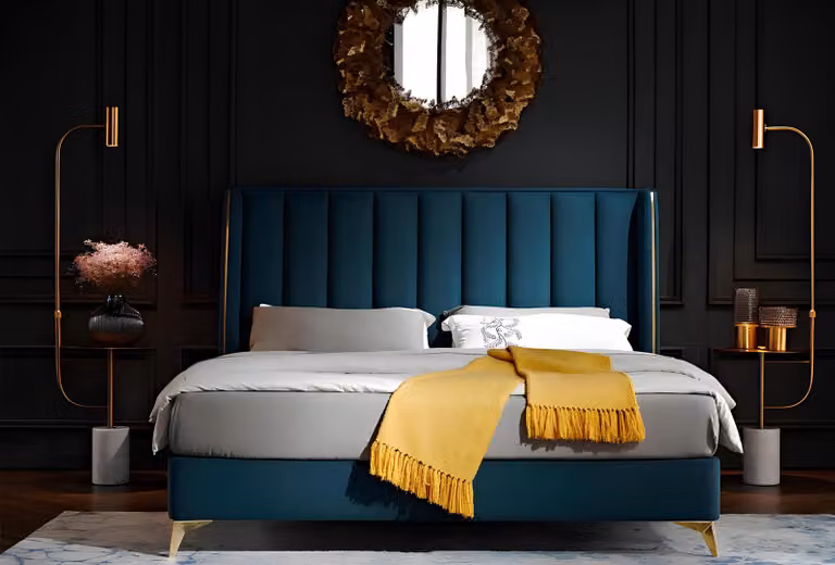 Luxus Design Bett Doppel Betten Schlazimmer Möbel Polsterbett Designbett Betten