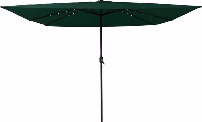 Maison Exclusive - Ombrellone da giardino, colore verde, dimensioni 295 x 295 x 245 cm, realizzato in poliestere e acciaio