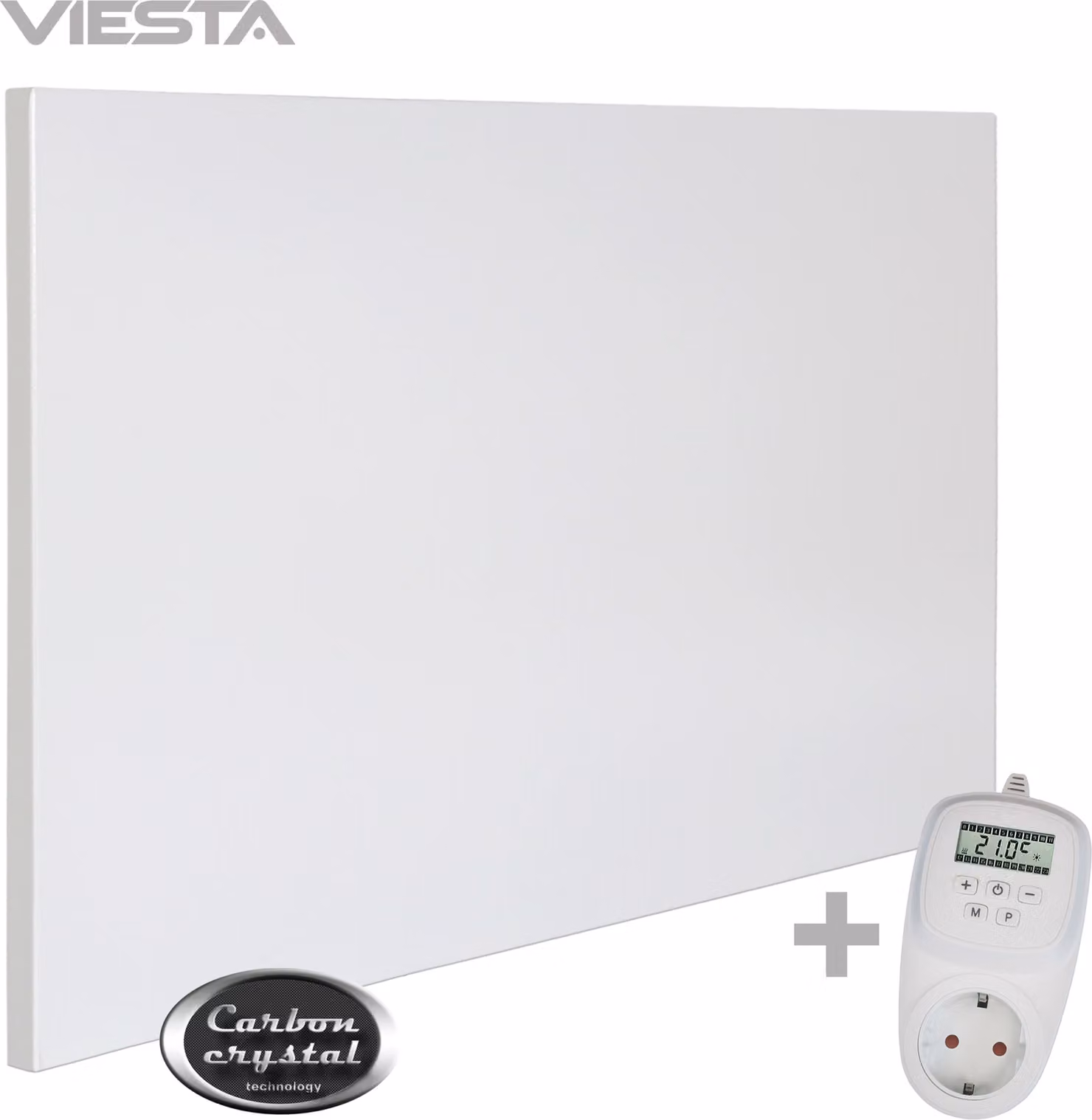 Riscaldatore a infrarossi da parete H500 Carbon Crystal da 500 Watt con termostato TH12