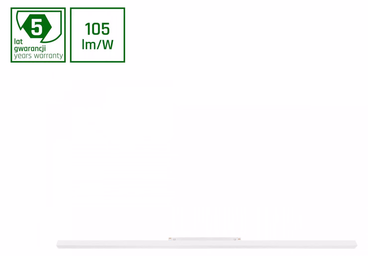 LINE L, faretto a binario LED, 48V, 22W, luce calda, bianco