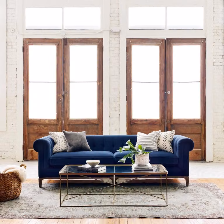 Chesterfield Sofa Couch Polster Leder Couchen Polster Garnitur 4 Sitzers