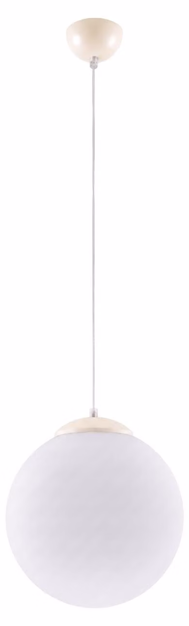 Lampada a sospensione UGO 30 beige 1xE27 15W acciaio/vetro 120x30x30cm Sollux Lighting