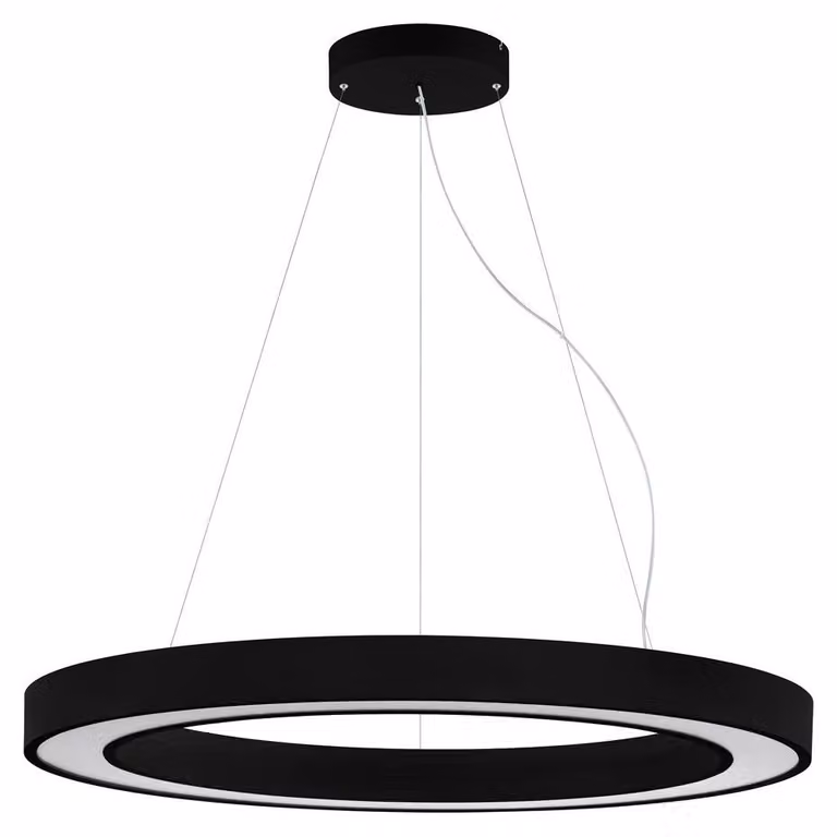 Lampada a sospensione a LED, diametro 1100 mm, 83W, 3000K, colore nero, modello 63079