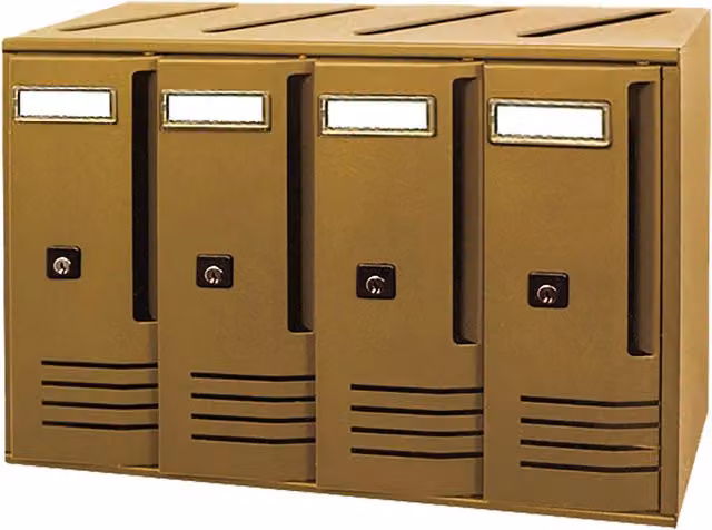 Cassetta postale Iperbriko colore bronzo L/P/H: 42 x 17,5 x 30 cm