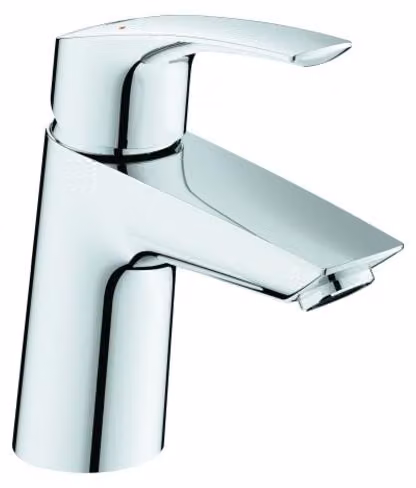 Grohe Eurosmart mitigeur monocommandé pour lavabo, S-Size, saillie 111mm, vidage Push-Open, 23968003, 23968003