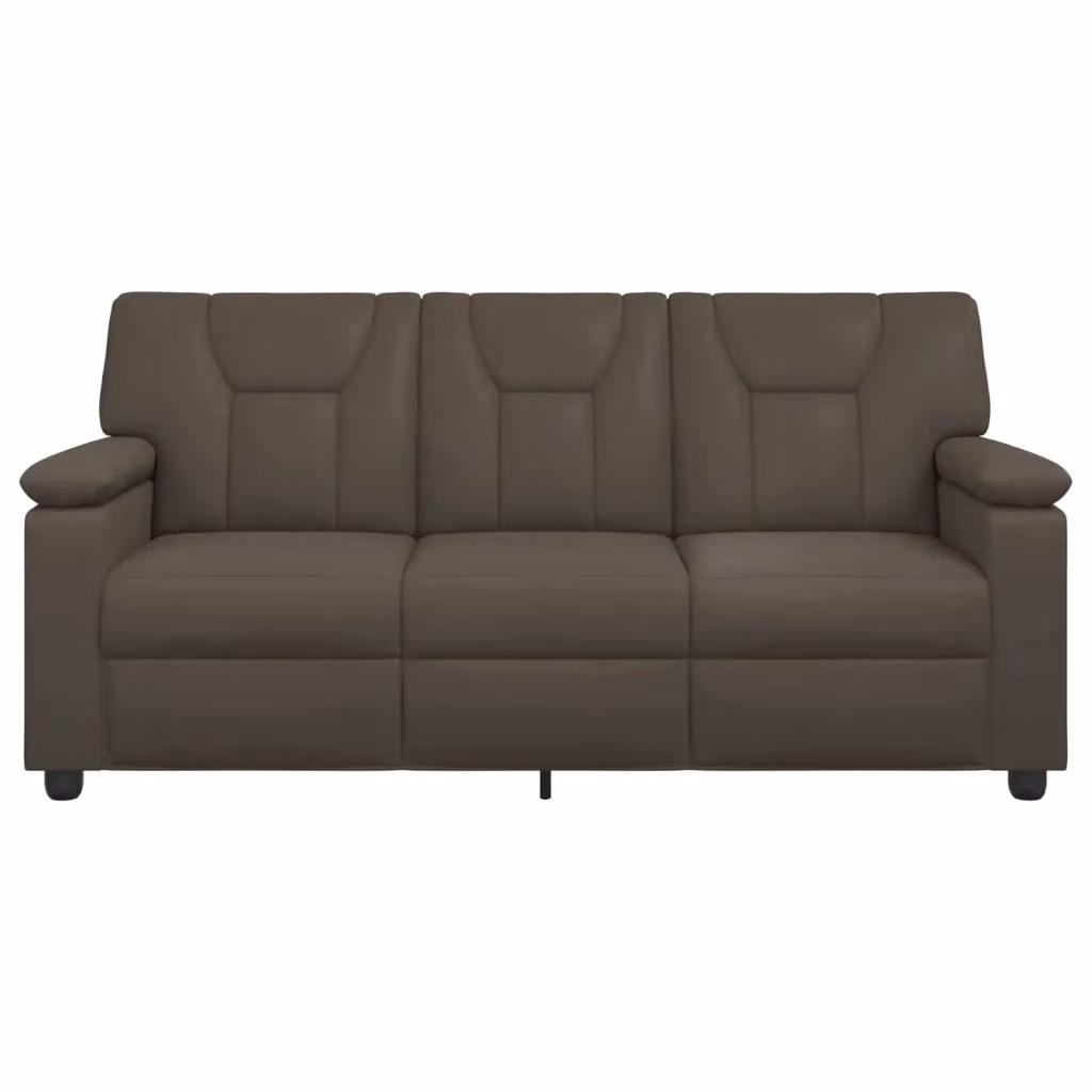 Divano moderno vidaXL in similpelle grigio con struttura in metallo L: 191 cm, P: 85 cm, H: 93 cm – 2