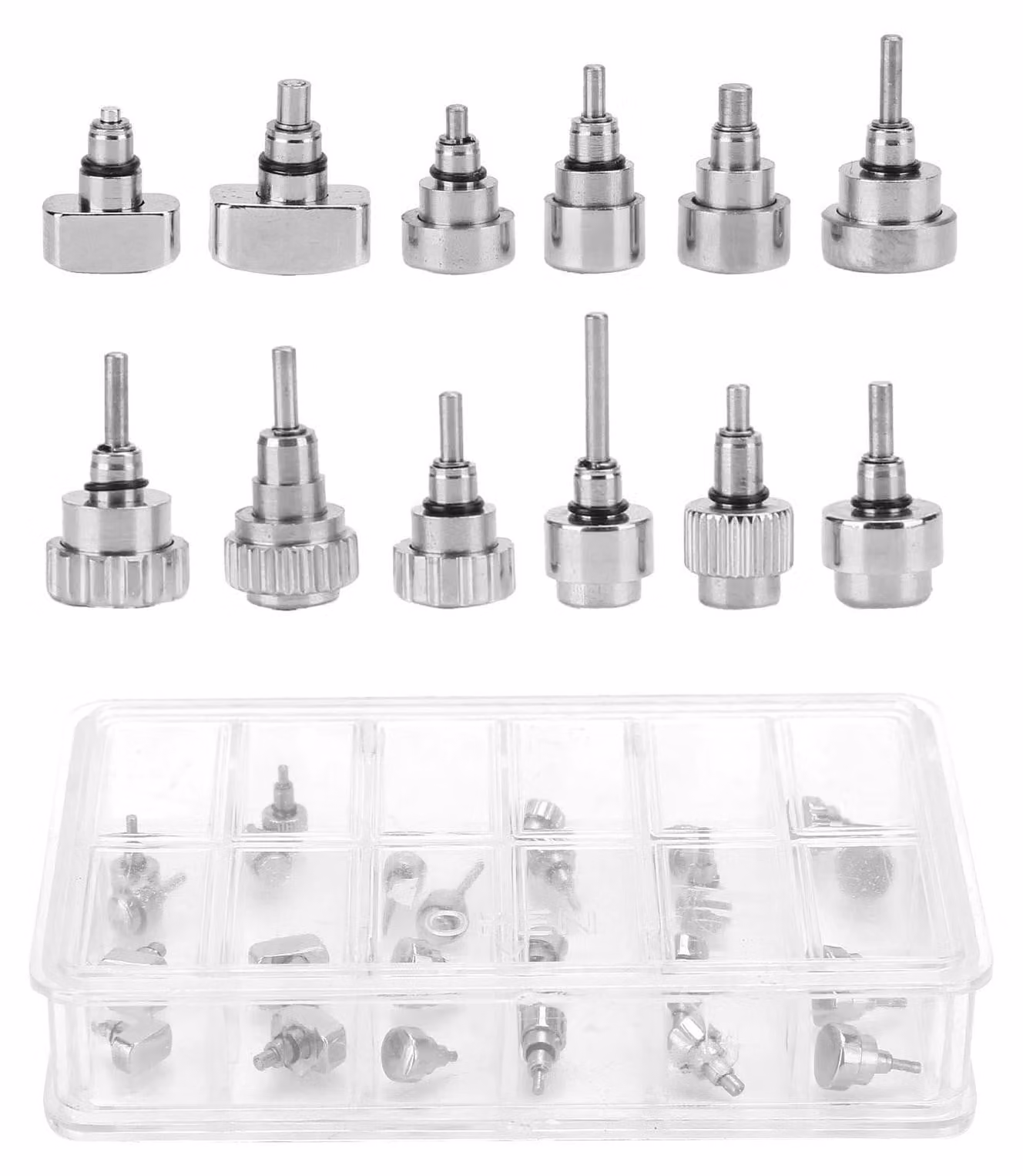 Omgoods - Set di strumenti in acciaio inossidabile per la riparazione di orologi