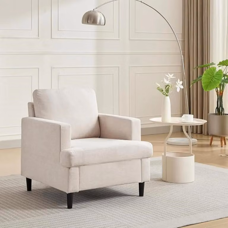 Divano per soggiorno - Divano angolare a forma di L - Struttura in metallo - Assemblaggio richiesto - Stile moderno - Larghezza inferiore a 200 cm - Verde oliva