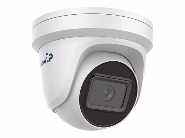 Telecamera torretta di rete fissa (Ip) da 4 Mp Ir - Varifocale - Bianca