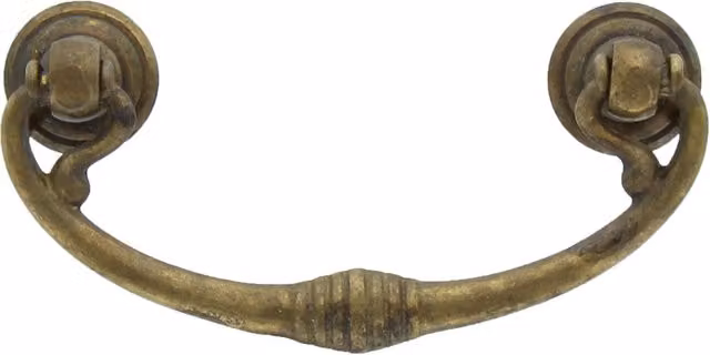 Set di 25 maniglie a arco Metalstyle in ottone color bronzo anticato opaco, L: 82 mm, P: 40 mm